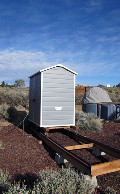 rolling observatory shed